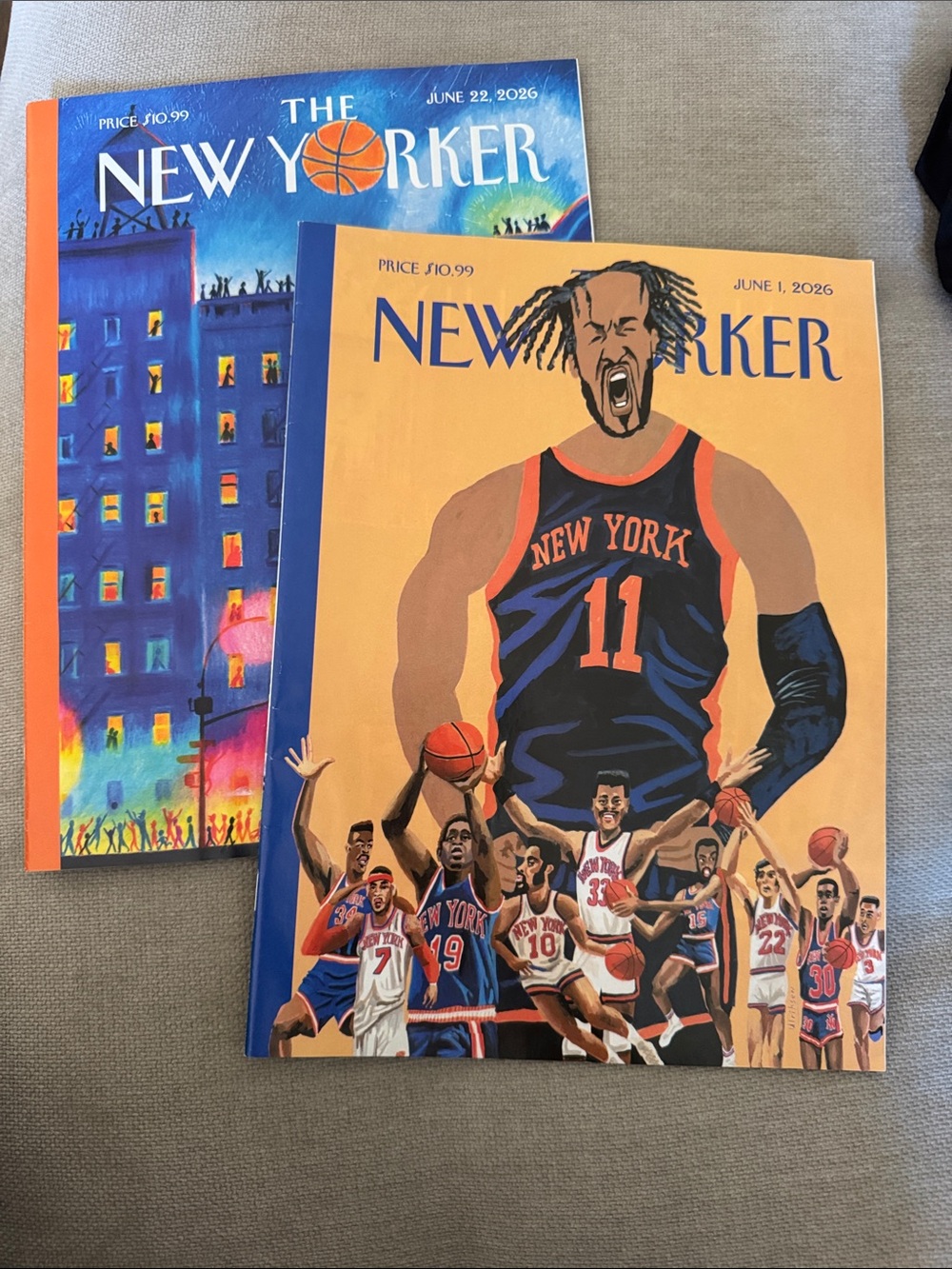 Basketball Cover Art Print - Orange & Blue